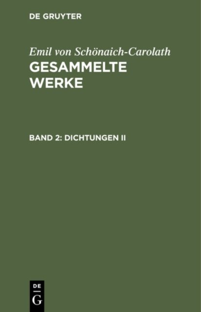 Dichtungen II
