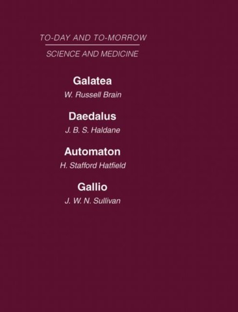 Today and Tomorrow Volume 8 Science and Medicine