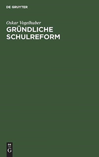 Grundliche Schulreform
