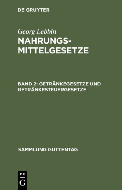 Getränkegesetze und Getränkesteuergesetze