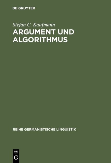 Argument Und Algorithmus