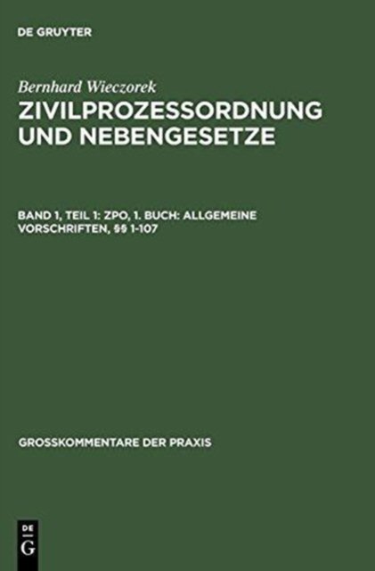 ZPO, 1. Buch