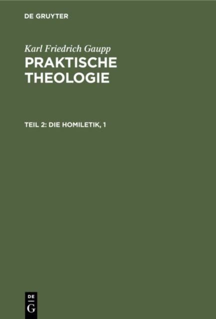 Die Homiletik, 1