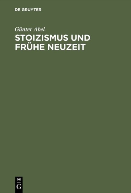 Stoizismus Und Frühe Neuzeit