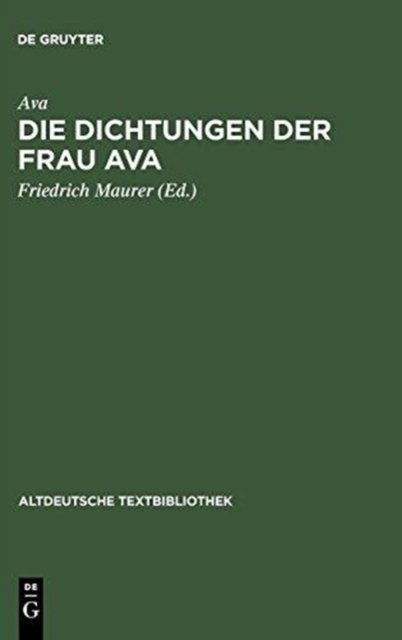 Die Dichtungen der Frau Ava