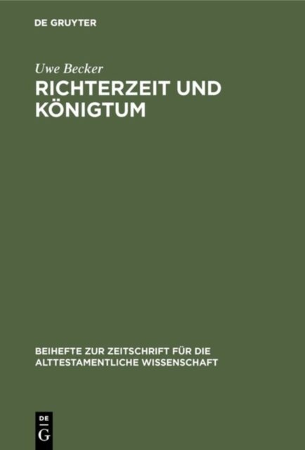 Richterzeit und Konigtum