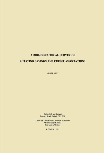 Bibliographical Survey of Rotating Savings and Credit Associations