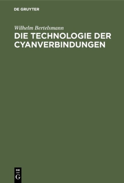 Technologie der Cyanverbindungen