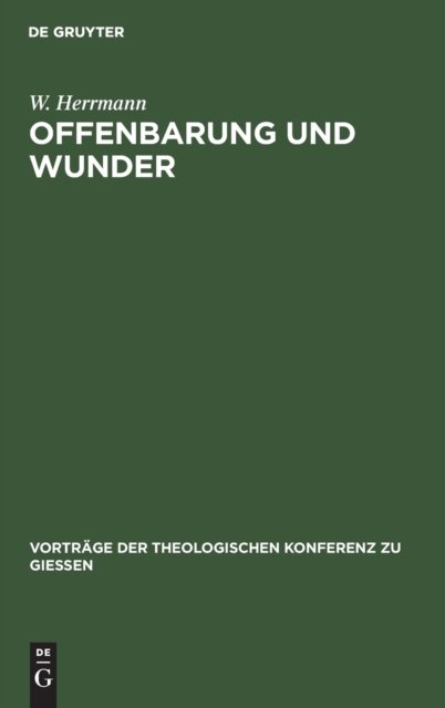 Offenbarung Und Wunder