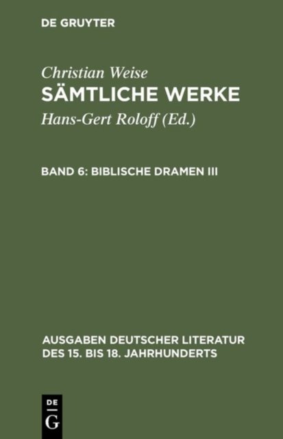 Biblische Dramen III