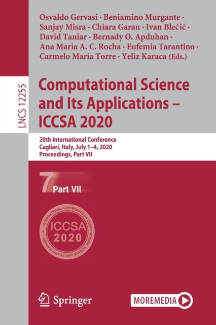Computational Science and Its Applications - ICCSA 2020