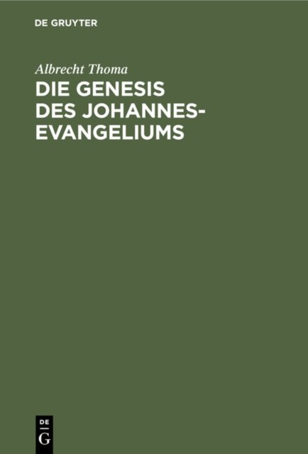Genesis des Johannes-Evangeliums