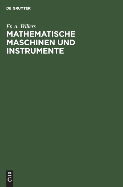 Mathematische Maschinen Und Instrumente