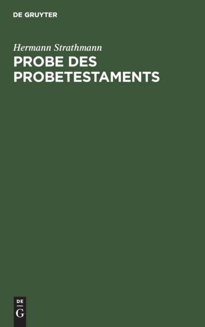 Probe Des Probetestaments