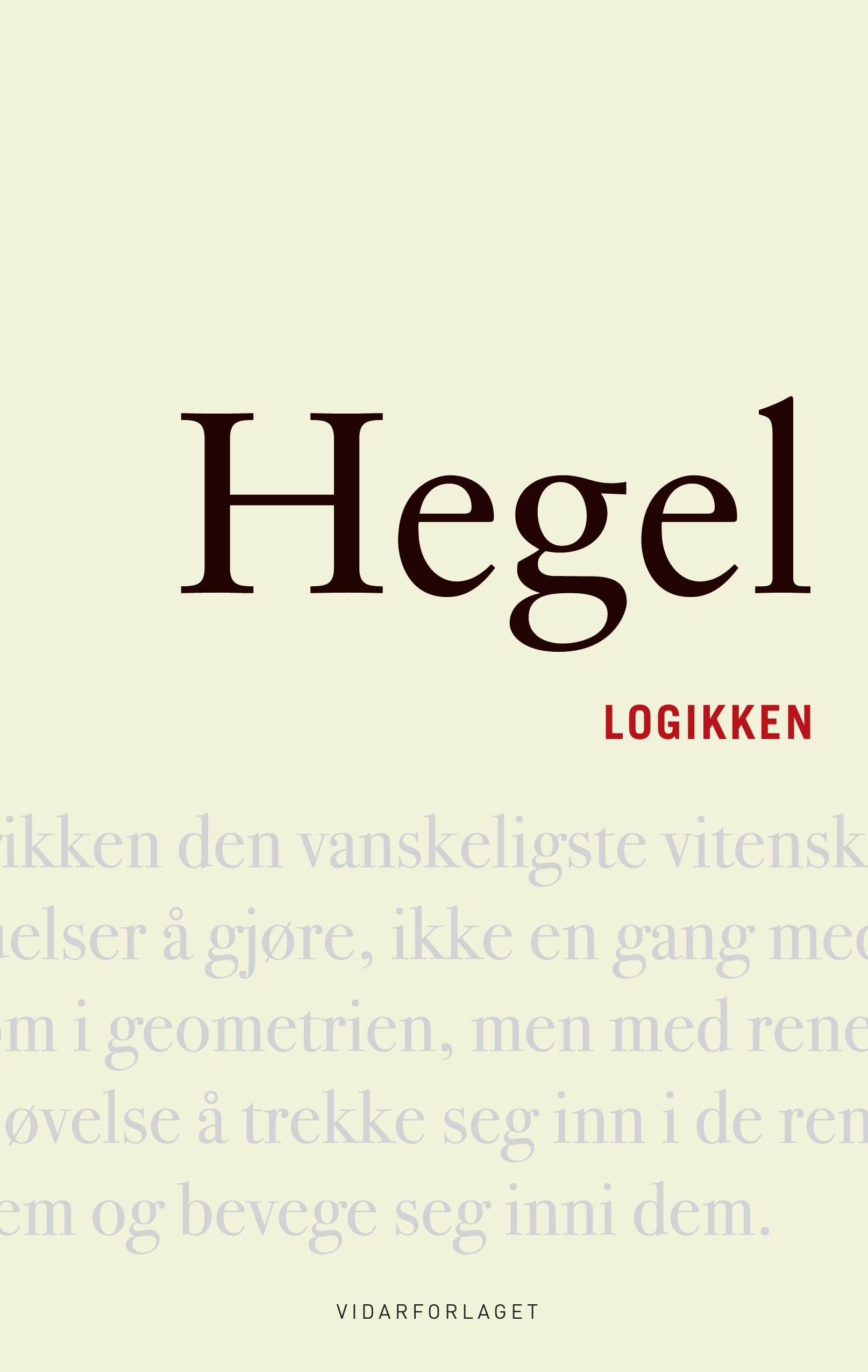Logikken - encyklopedi over de filosofiske vitenskapene del I