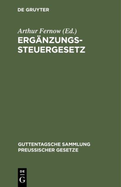 Erganzungssteuergesetz