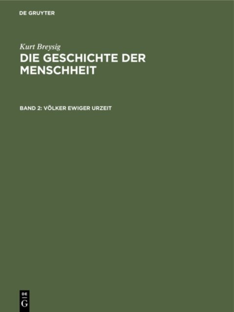 Volker Ewiger Urzeit
