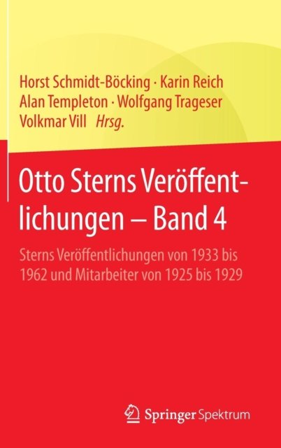 Otto Sterns Veroffentlichungen – Band 4