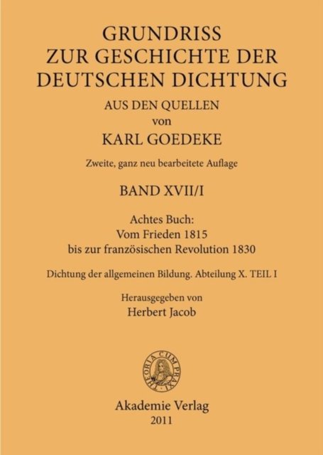 Achtes Buch: Vom Frieden 1815 Bis Zur Franzosischen Revolution 1830