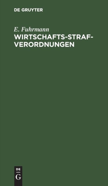 Wirtschafts-Strafverordnungen