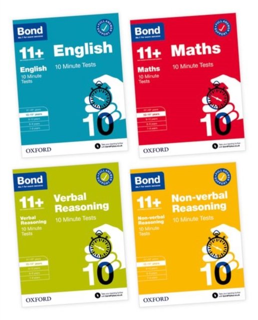 Bond 11+ 10 Minute Tests 10-11+ years Pack: Ready for the 2026 exam (for GL Assessment & other 11 plus exams)