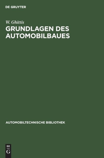 Grundlagen Des Automobilbaues