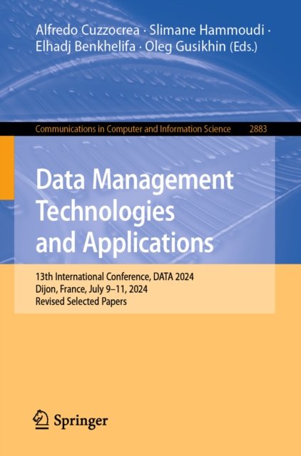 Data Management Technologies and Applications