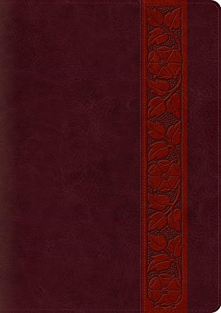 ESV Study Bible, Large Print, Thumb Indexed (TruTone, Mahogany, Trellis Design)