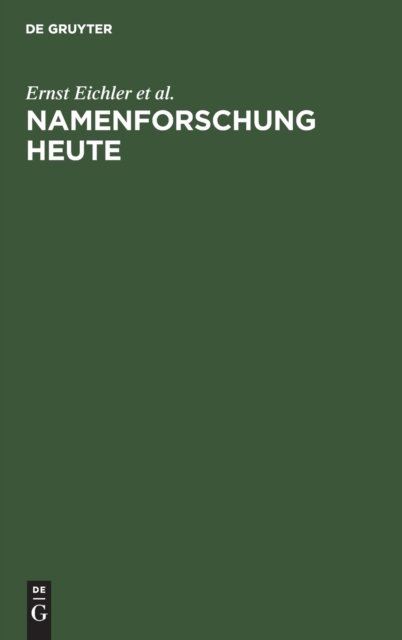 Namenforschung Heute