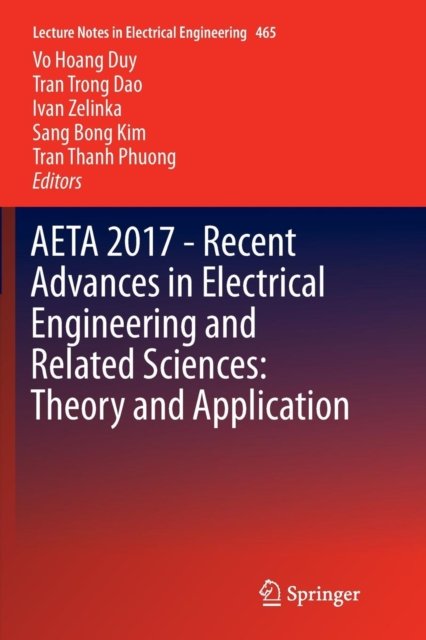 AETA 2017 - Recent Advances in Electrical Engineering and Related Sciences