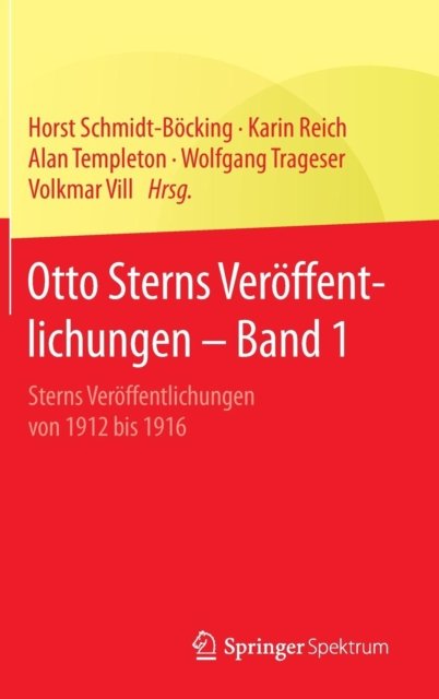 Otto Sterns Veroffentlichungen – Band 1