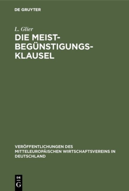 Meistbegünstigungs-Klausel