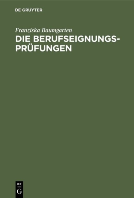 Die Berufseignungs-Prufungen