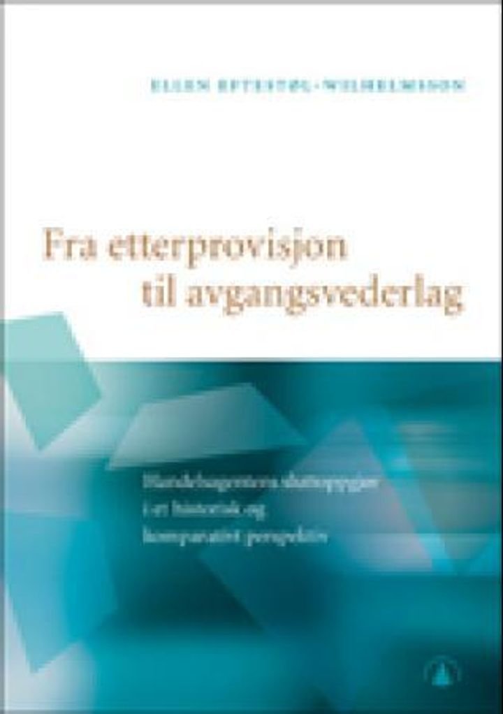 Fra etterprovisjon til avgangsvederlag - handelsagentens sluttoppgjør i et historisk og komparativt perspektiv