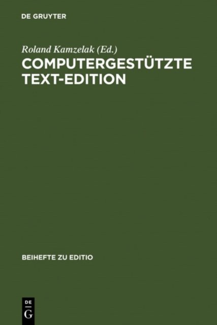 Computergestutzte Text-Edition