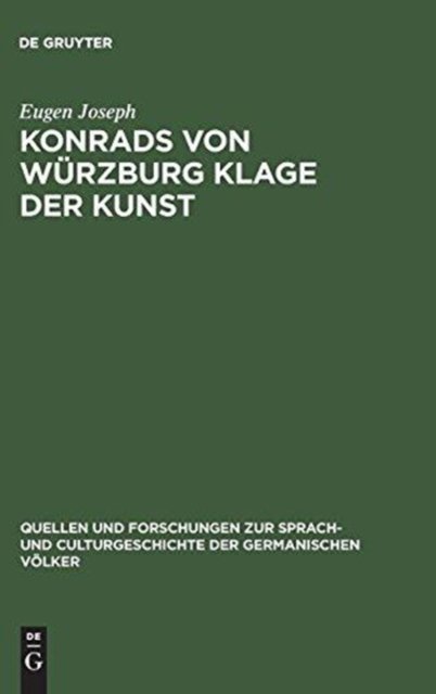Konrads von Würzburg Klage der Kunst