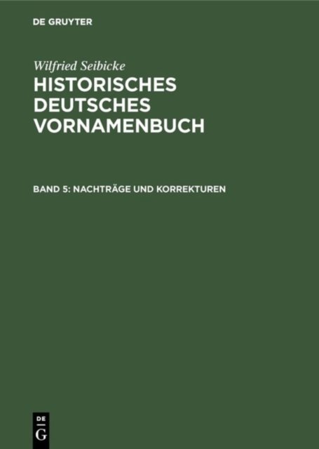 Nachtrage und Korrekturen