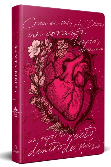 Biblia Reina Valera 1960 letra grande, tapa dura, tamaño manual corazón (rosada) / Spanish Bible RVR 1960. Handy Size, Large Print, Hardcover, Pink