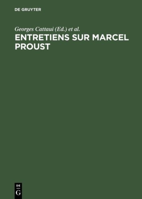 Entretiens sur Marcel Proust