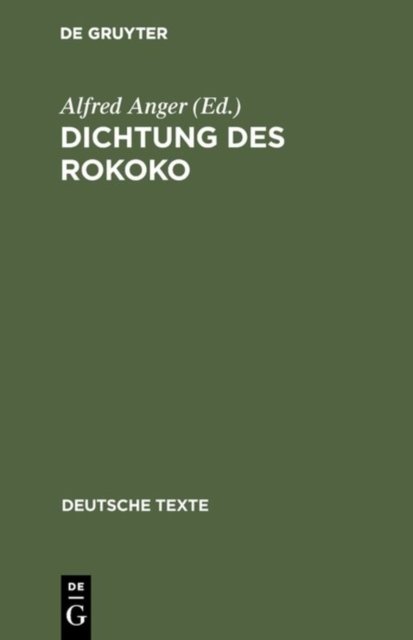 Dichtung Des Rokoko