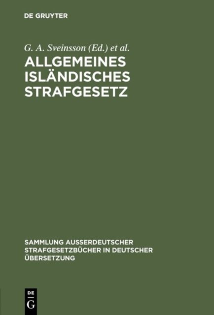 Allgemeines islandisches Strafgesetz
