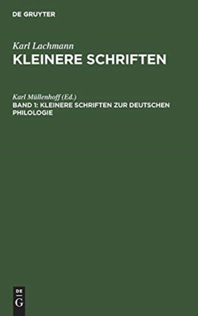 Kleinere Schriften Zur Deutschen Philologie