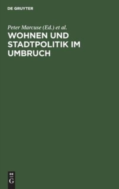 Wohnen Und Stadtpolitik Im Umbruch