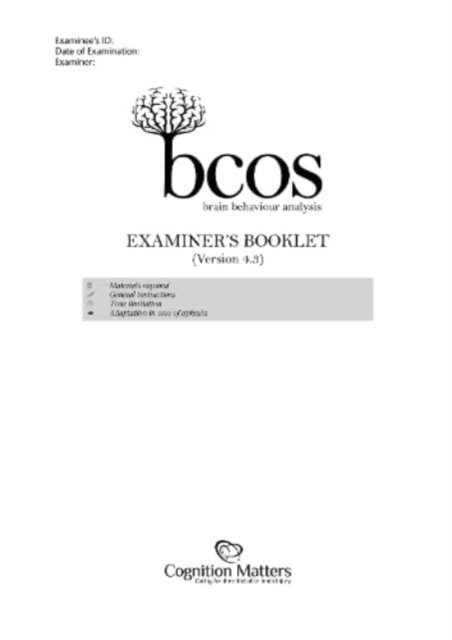 BCoS Cognitive Screen