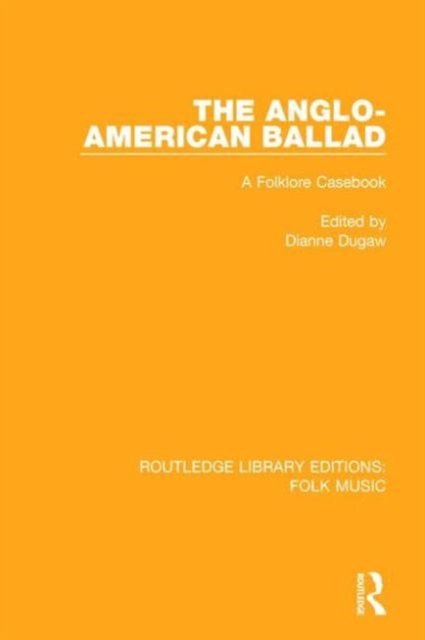 The Anglo-American Ballad