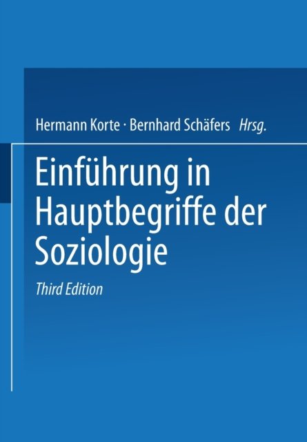 Einfuhrung in Hauptbegriffe der Soziologie