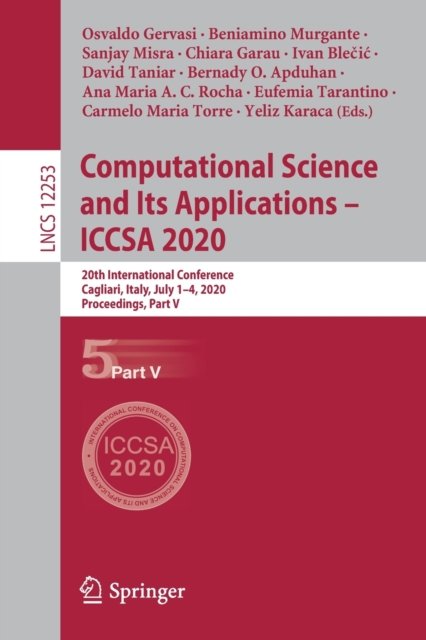 Computational Science and Its Applications - ICCSA 2020