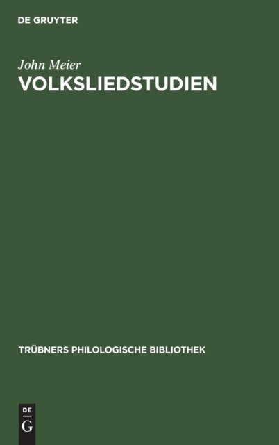 Volksliedstudien