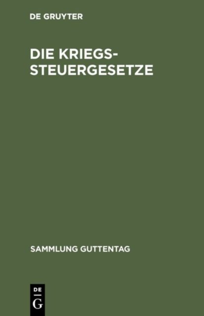 Kriegssteuergesetze