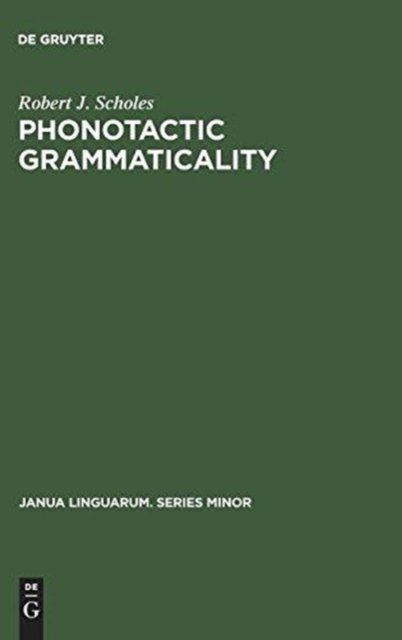Phonotactic Grammaticality